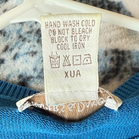 Draper's & Damon's Royal Blue Sweater Set with Appliqué and Rhinestone Accents - Picture 8 of 8